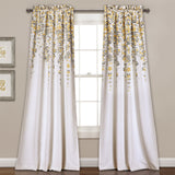 Weeping Flower Room Darkening Window Curtain Set