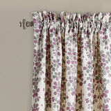 Weeping Flower Room Darkening Window Curtain Set