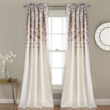 Weeping Flower Room Darkening Window Curtain Set