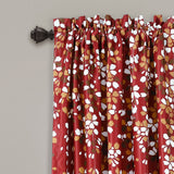 Weeping Flower Room Darkening Window Curtain Set