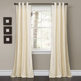 Prima Velvet Solid Room Darkening Window Curtain Panel Set