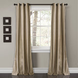 Prima Velvet Solid Room Darkening Window Curtain Panel Set