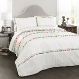 Bedding Bundle: Harley Quilt Set + Boho Tassel Comforter - Full/Queen