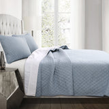 Ava Diamond Oversized Cotton Quilt 3 Piece Set