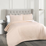 Ava Diamond Oversized Cotton Quilt 3 Piece Set
