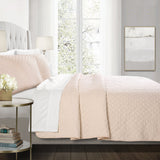 Ava Diamond Oversized Cotton Quilt 3 Piece Set