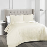 Ava Diamond Oversized Cotton Quilt 3 Piece Set