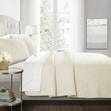 Ava Diamond Oversized Cotton Quilt 3 Piece Set