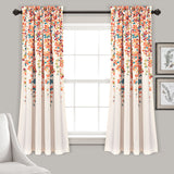 Weeping Flower Room Darkening Window Curtain Set