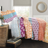 Bohemian Stripe Quilt 3 Piece Set