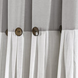 Linen Button Window Curtain Panel
