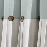 Linen Button Window Curtain Panel