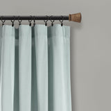 Linen Button Window Curtain Panel