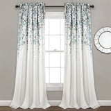 Weeping Flower Room Darkening Window Curtain Set