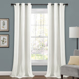 Prima Velvet Solid Room Darkening Window Curtain Panel Set