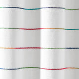 Ombre Stripe Yarn Dyed Cotton Window Curtain Panel Set