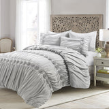 Bedding Bundle: French Country Toile Quilt Set + Darla Comforter - Full/Queen