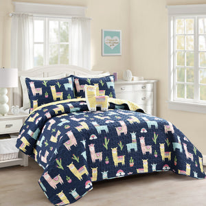 Make-A-Wish Southwest Llama Cactus Quilt Set