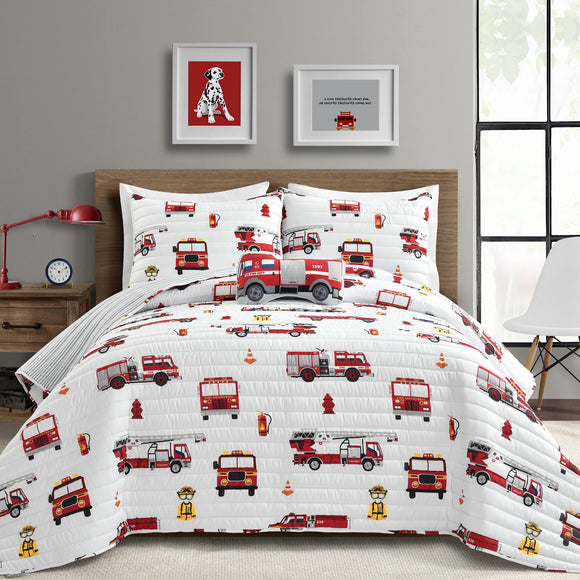 Make-A-Wish Fire Truck Quilt Set