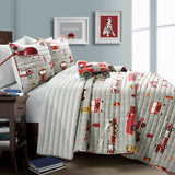 Make-A-Wish Fire Truck Quilt Set