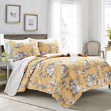 Bedding Bundle: French Country Toile Quilt Set + Darla Comforter - King