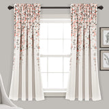 Weeping Flower Room Darkening Window Curtain Set