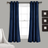 Prima Velvet Solid Room Darkening Window Curtain Panel Set