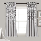Weeping Flower Room Darkening Window Curtain Set