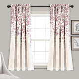 Weeping Flower Room Darkening Window Curtain Set