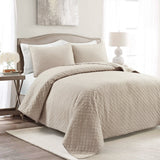 Ava Diamond Oversized Cotton Quilt 3 Piece Set