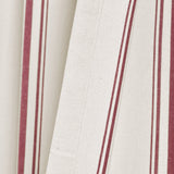 Farmhouse Stripe Yarn Dyed Recycled Cotton Window Curtain Panel Set