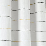 Ombre Stripe Yarn Dyed Cotton Window Curtain Panel Set