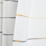 Ombre Stripe Yarn Dyed Cotton Window Curtain Panel Set