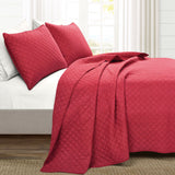 Ava Diamond Oversized Cotton Quilt 3 Piece Set