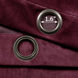 Prima Velvet Solid Room Darkening Window Curtain Panel Set