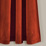 Prima Velvet Solid Room Darkening Window Curtain Panel Set