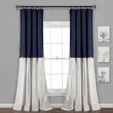 Linen Button Window Curtain Panel