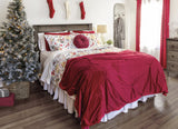 Bedding Bundle: Soft Velvet Diamond Pintuck Comforter Set + Blooming Garden Comforter Set